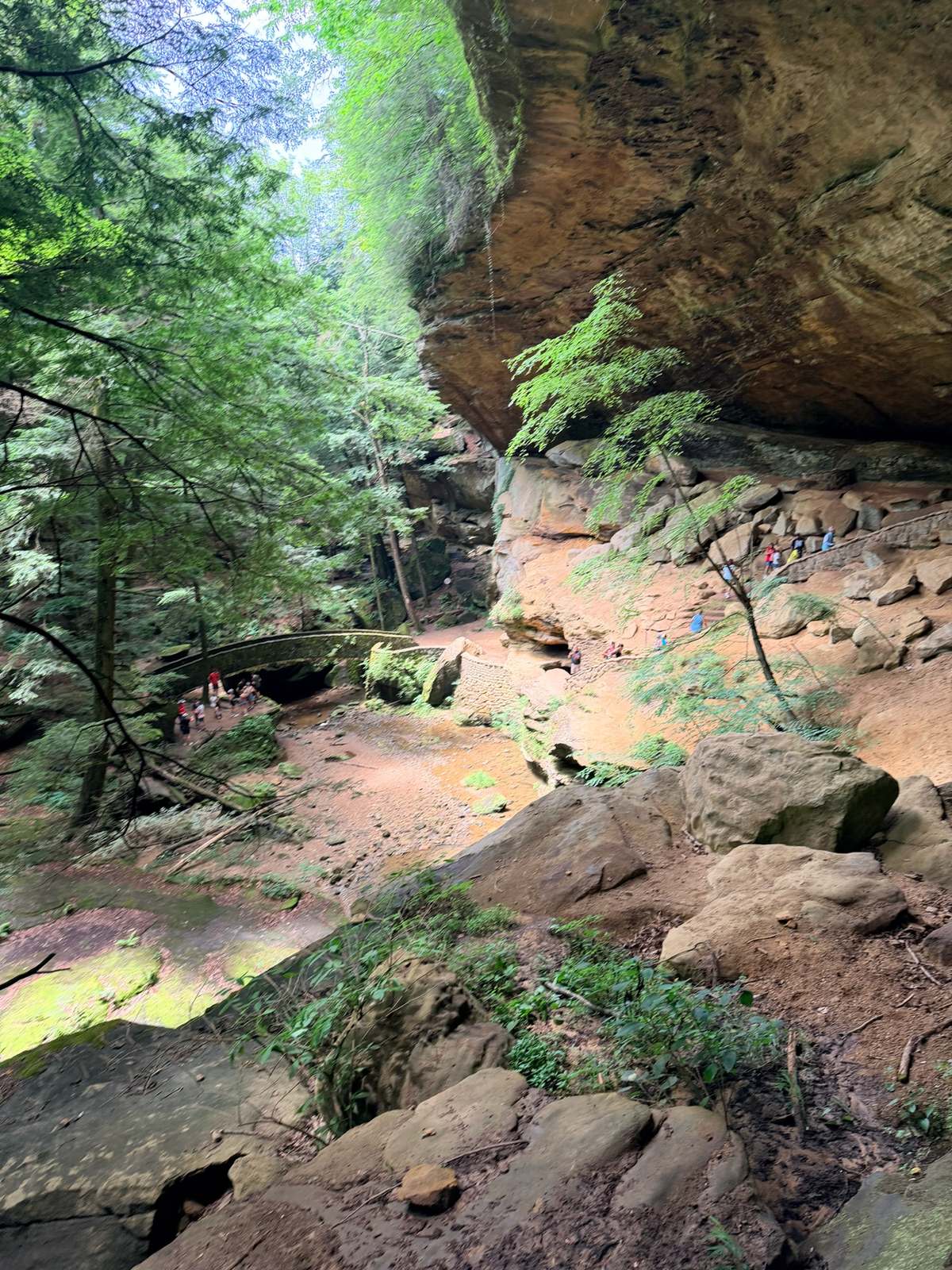 Old Man's Cave gorge and waterfall